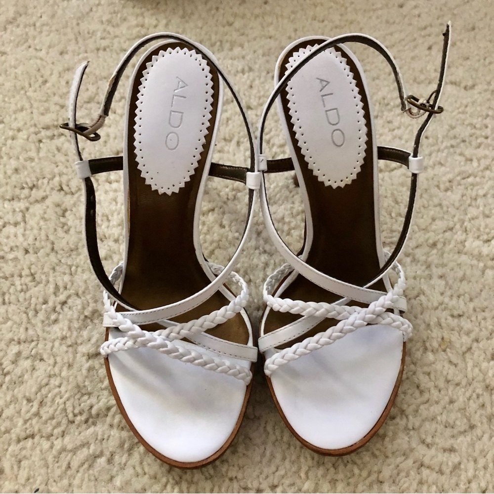 ALDO Women's Ankle Strap High Heels Open Toe Sandals